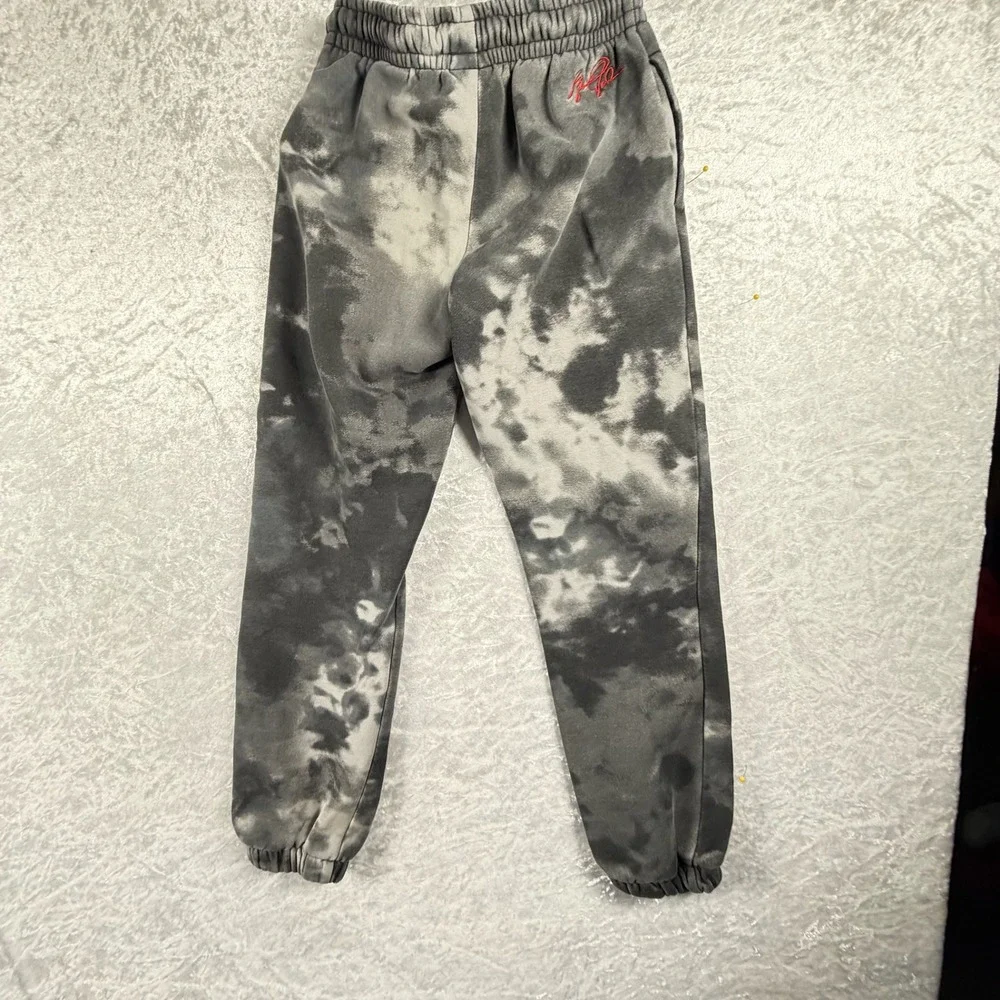 Jordan‎ Joggers Kids Small Grey White Tie Dye Fleece Pants Excellent Jumpman